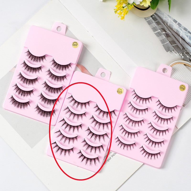 5 Pairs Manga Lashes Korean Makeup Artificial False Eyelashes
