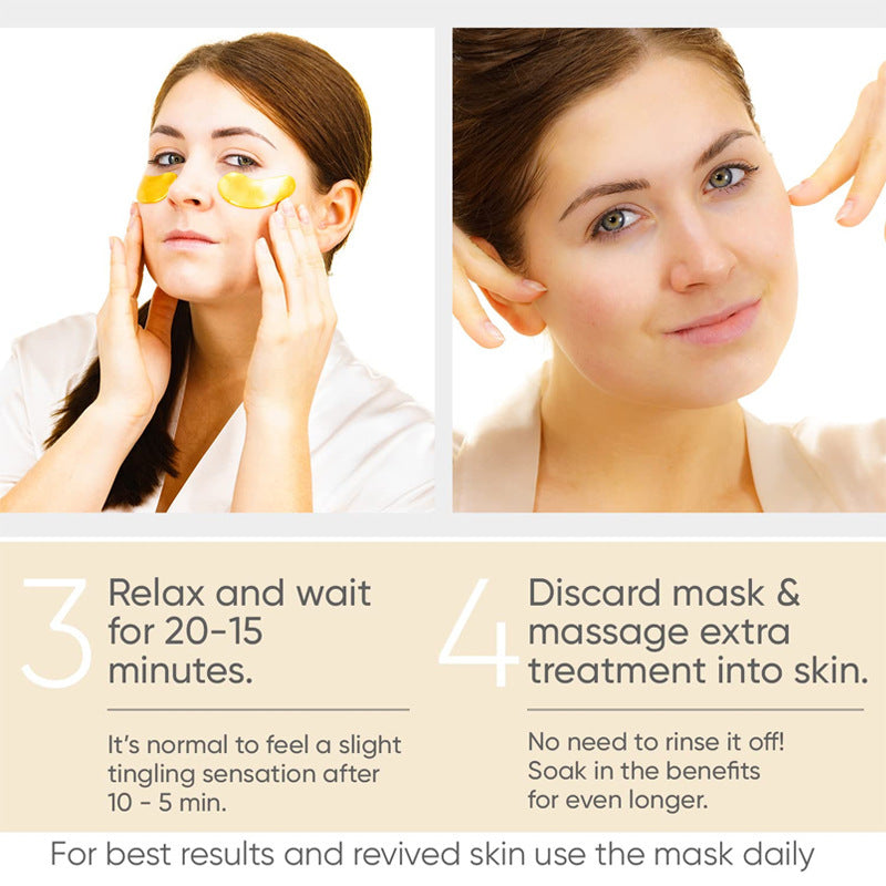 Eye Bag Remover - Wrinkle Lifting And Tightening 24K Gold Eye Mask Patch