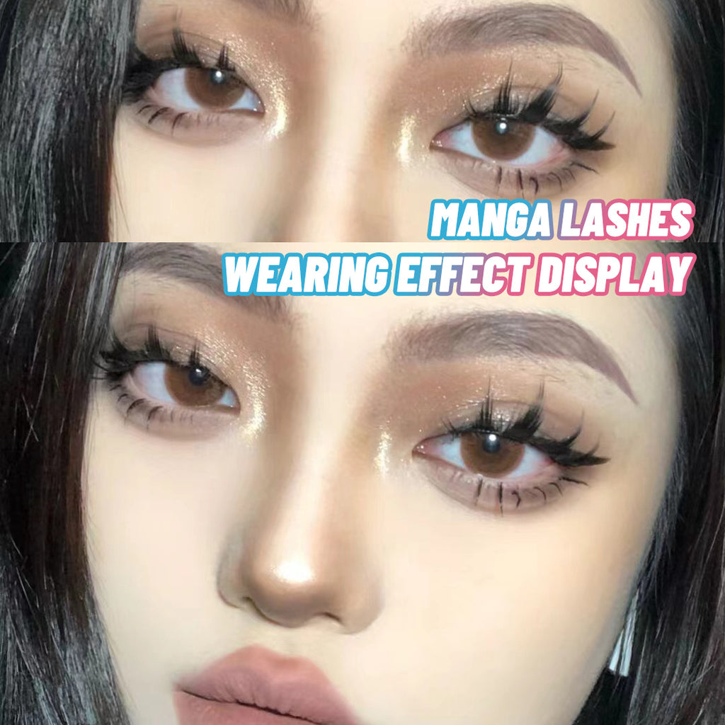 5 Pairs Manga Lashes Korean Makeup Artificial False Eyelashes