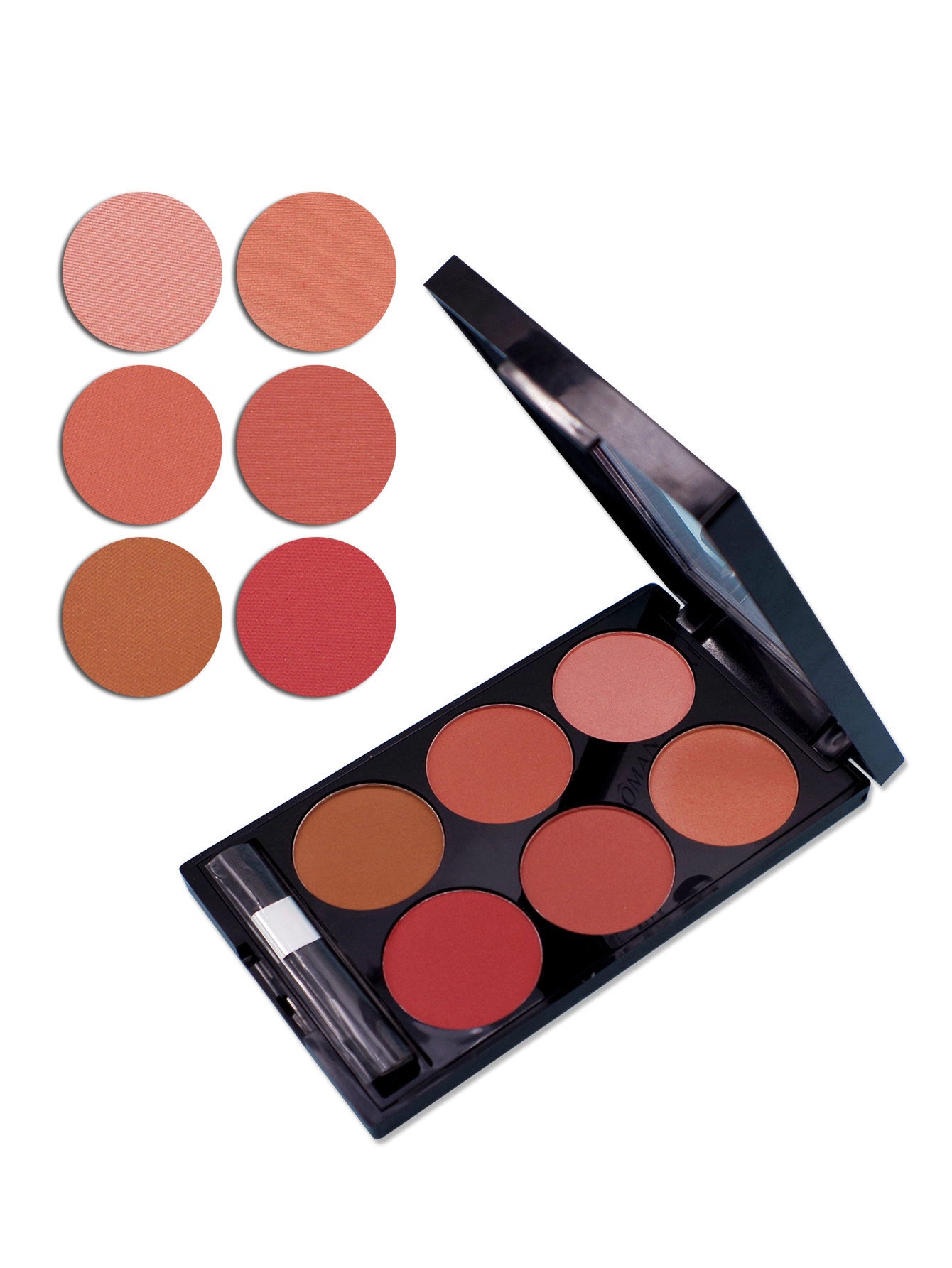 Make-up Multi-color Boutique - Domestic Product Six-color Blush Repair Makeup